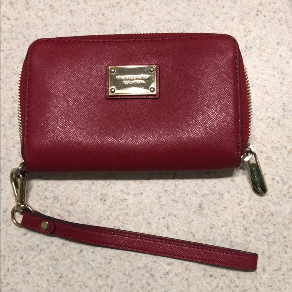 Red Michael Kors wallet